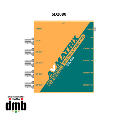 AV Matrix - SD2080 - 2X8 SDI/HDMI Splitter & converter