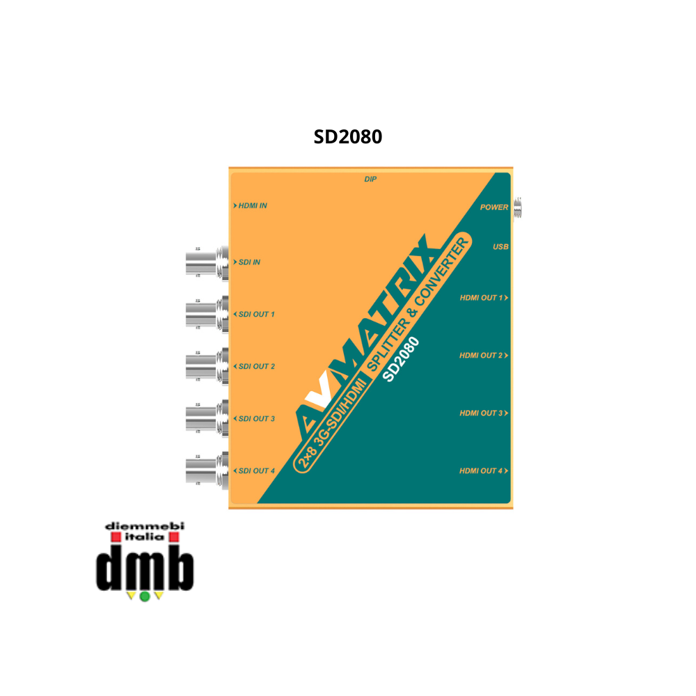 AV Matrix - SD2080 - 2X8 SDI/HDMI Splitter & converter