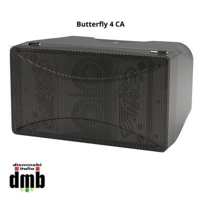 AUDIOCENTER - Butterﬂy 4 CA - Mini diﬀusore 2 Vie con trasformatore 100V IP-55