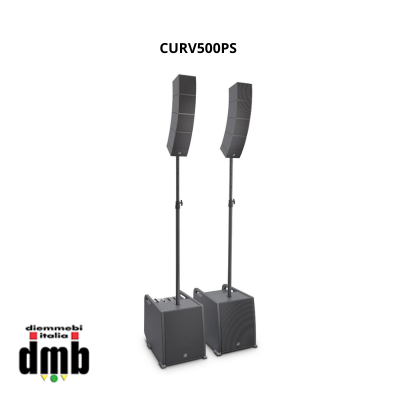 LD SYSTEMS - CURV500PS - Sistema array set Power portatile inclusi asta distanziatrice e cavo per altoparlante