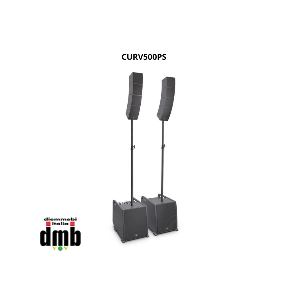 LD SYSTEMS - CURV500PS - Sistema array set Power portatile inclusi asta distanziatrice e cavo per altoparlante