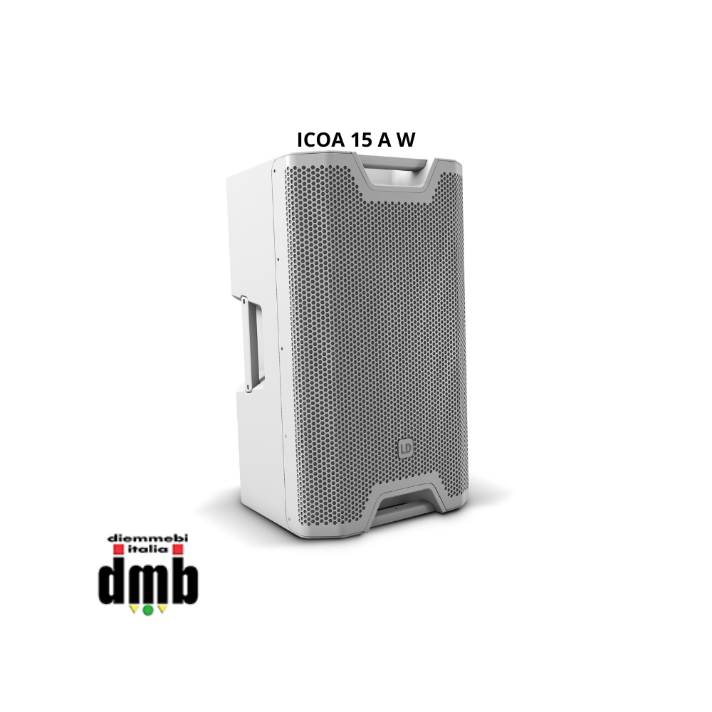 LD SYSTEMS - ICOA 15 A W - Diffusore coassiale attivo PA da 15", bianco