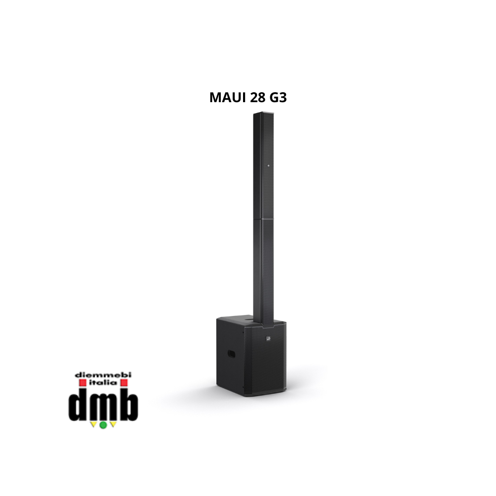 LD SYSTEMS - MAUI 28 G3 - Sistema compatto a colonna Plug and Play per Monitor e sistemi di sonorizzazione PA