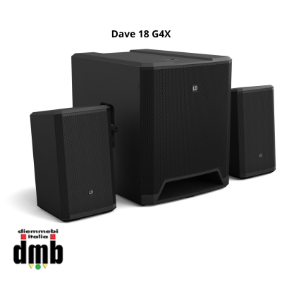 LD SYSTEMS - Dave 18 G4X - Sistema PA attivo 2.1