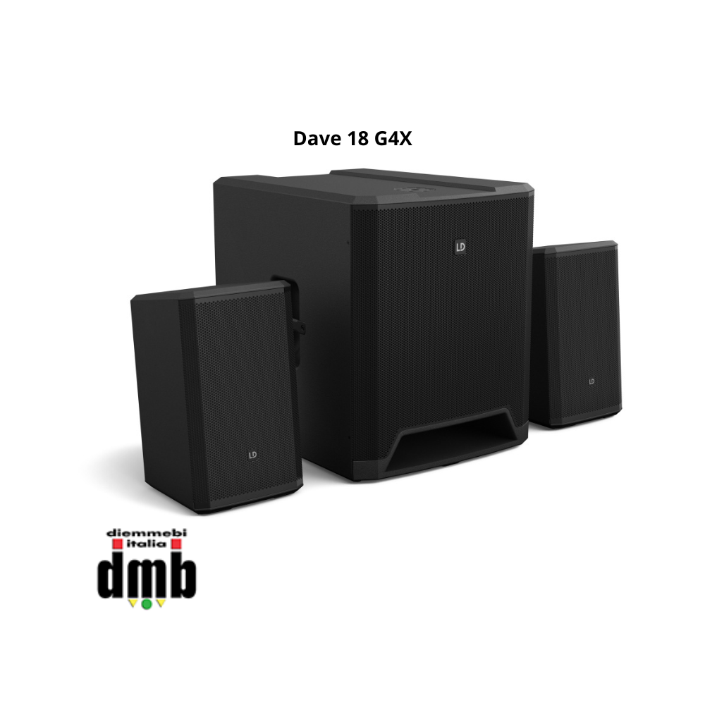 LD SYSTEMS - Dave 18 G4X - Sistema PA attivo 2.1