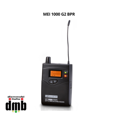 LD Systems - MEI 1000 BPR G2 - Ricevitore UHF Bodypack per In-Ear