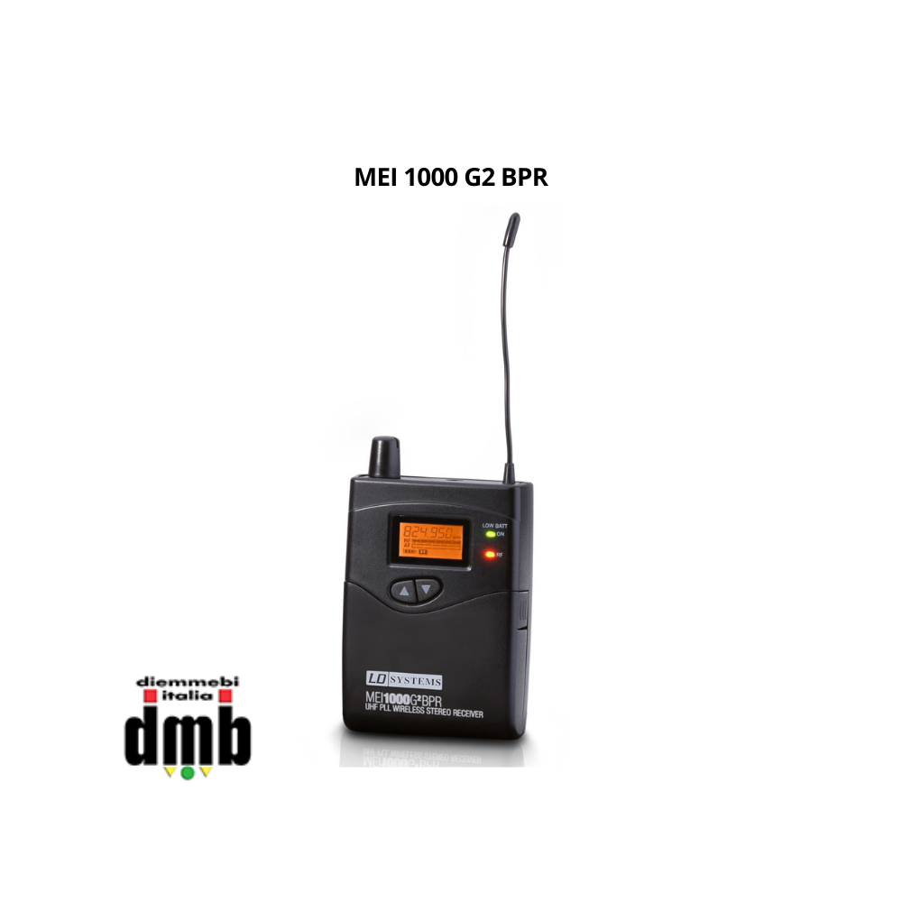 LD Systems - MEI 1000 BPR G2 - Ricevitore UHF Bodypack per In-Ear