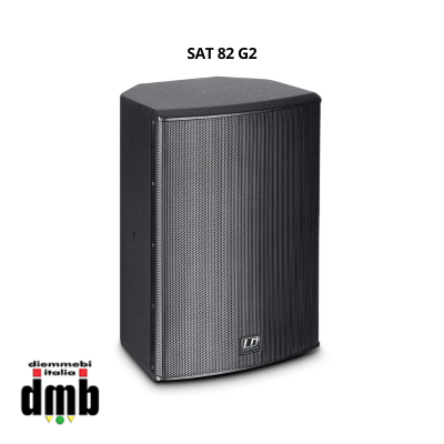 LD SYSTEMS - SAT 82 G2 - Altoparlanti di Installazione da 8" nera