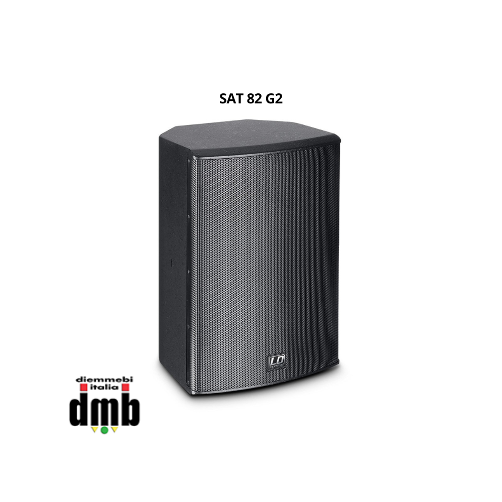 LD SYSTEMS - SAT 82 G2 - Altoparlanti di Installazione da 8" nera