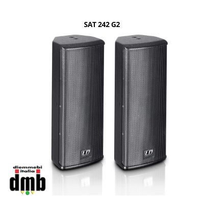 LD SYSTEMS - SAT 242 G2 - 2 x Altoparlanti di Installazione da 4" neri