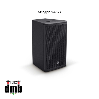 LD SYSTEMS - Stinger 8 A G3 - Altoparlante PA bass reflex attivo a 2 vie da 8"