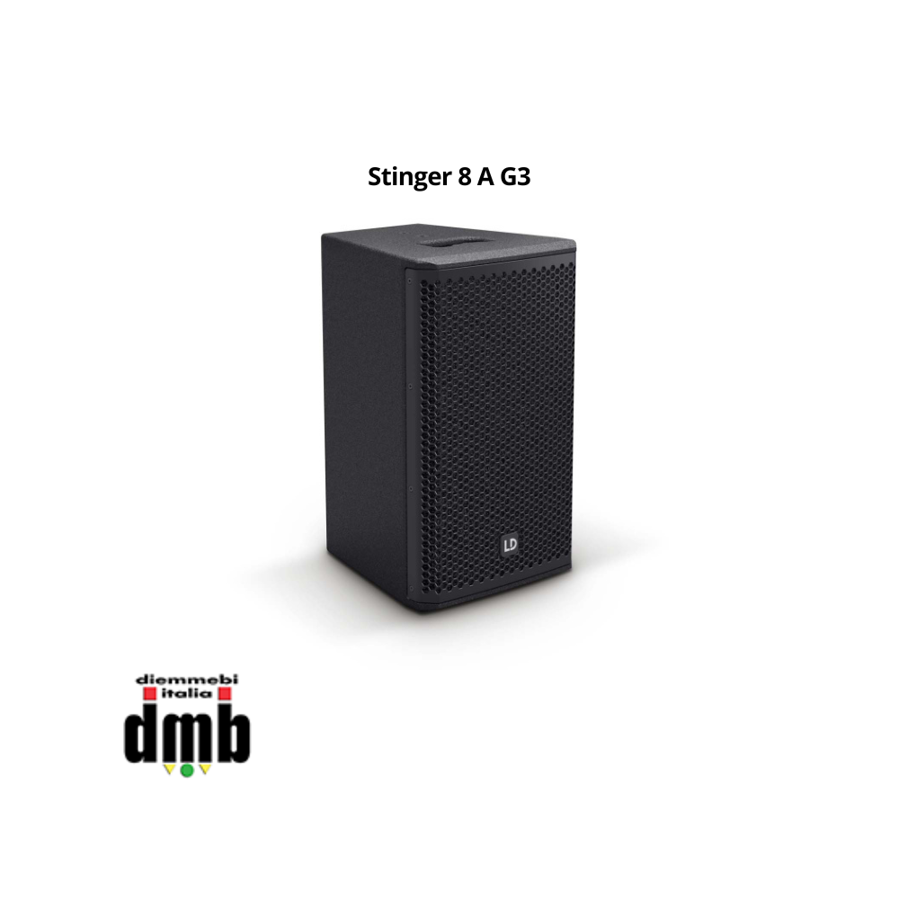 LD SYSTEMS - Stinger 8 A G3 - Altoparlante PA bass reflex attivo a 2 vie da 8"