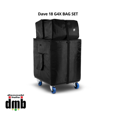 LD SYSTEMS - Dave 18 G4X BAG SET - Set di trasporto con rotelle e coperture di protezione per DAVE 18 G4X