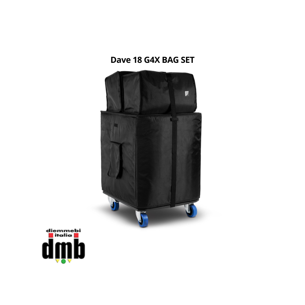 LD SYSTEMS - Dave 18 G4X BAG SET - Set di trasporto con rotelle e coperture di protezione per DAVE 18 G4X