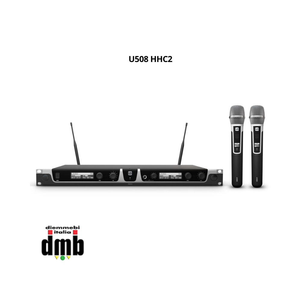 LD Systems - U508 HHC2 - Doppio sistema wireless UHF