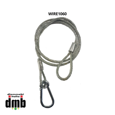 Cobra pro - WIRE1060 - Wire1060 cavo di sicurezza 60cm | 35Kg