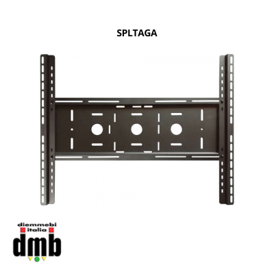 MD ITALY - SPLTAGA - Adattatore universale per monitor TV con VESA fino a 60x40 cm COLORE ALLUMINIO GOFFRATO