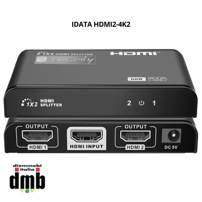 TECHLY - IDATA HDMI2-4K2 - Splitter HDMI2.0 4K UHD 3D 2 vie