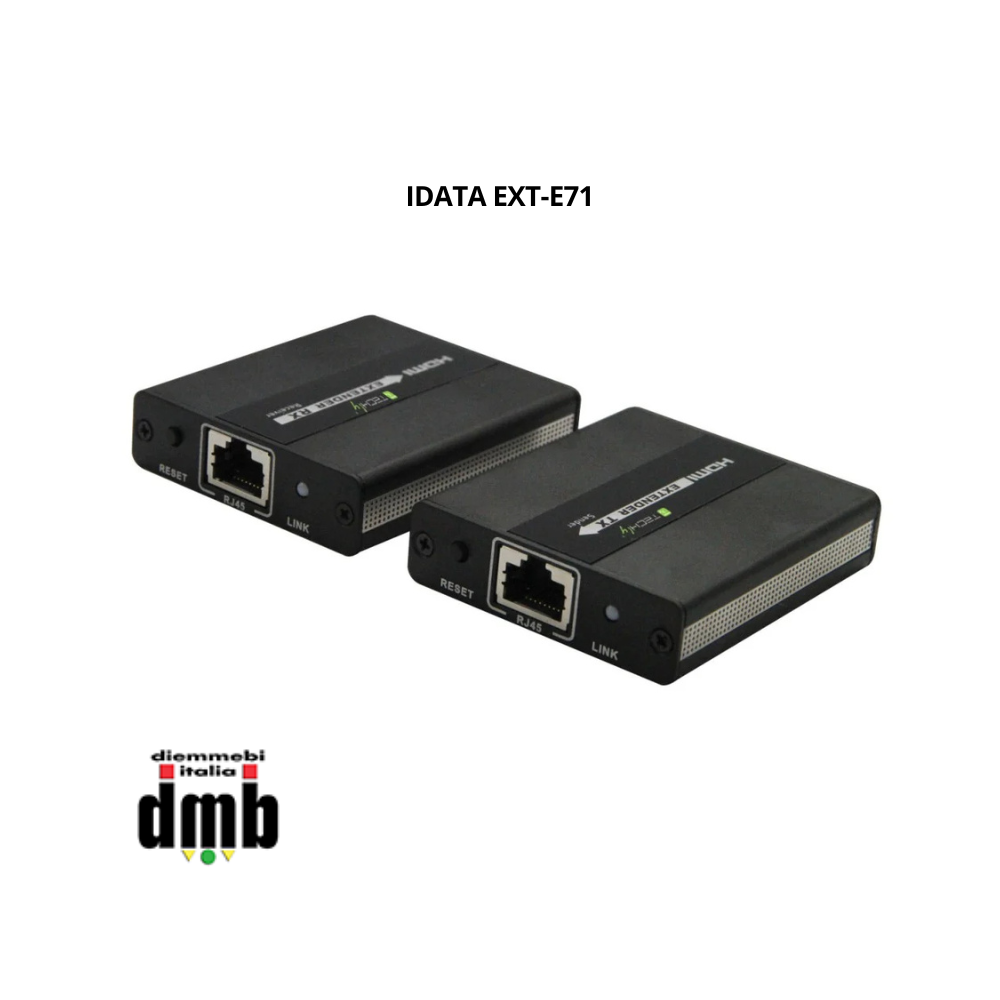 TECHLY - IDATA EXT-E71 - Extender HDMI Real Time su cavo Cat.5e/6 fino 120 metri