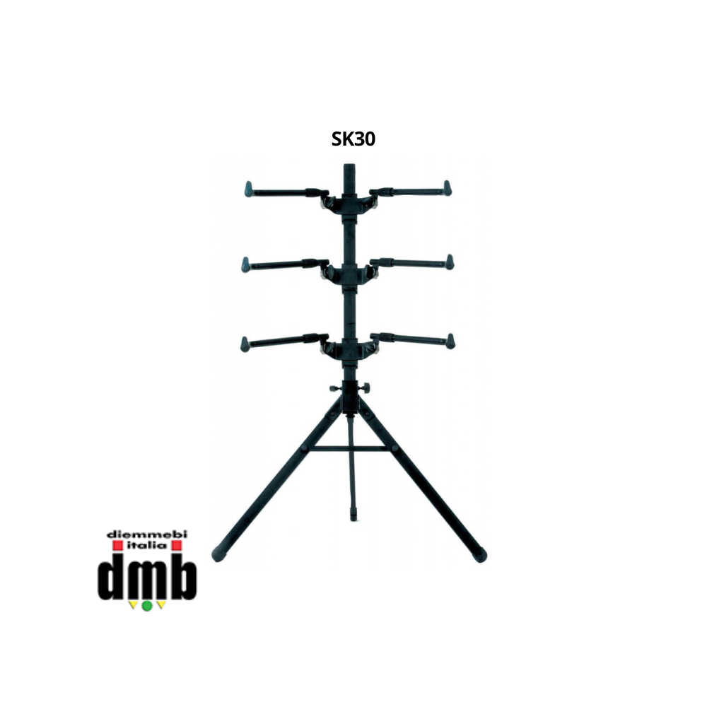 MD ITALY - SK30 *DEMO* - Supporto per tastiera regolabile inclinato per 3 tastiere