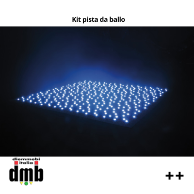 Kit pista da ballo 4,20 x 4,20 a LED cambiacolori