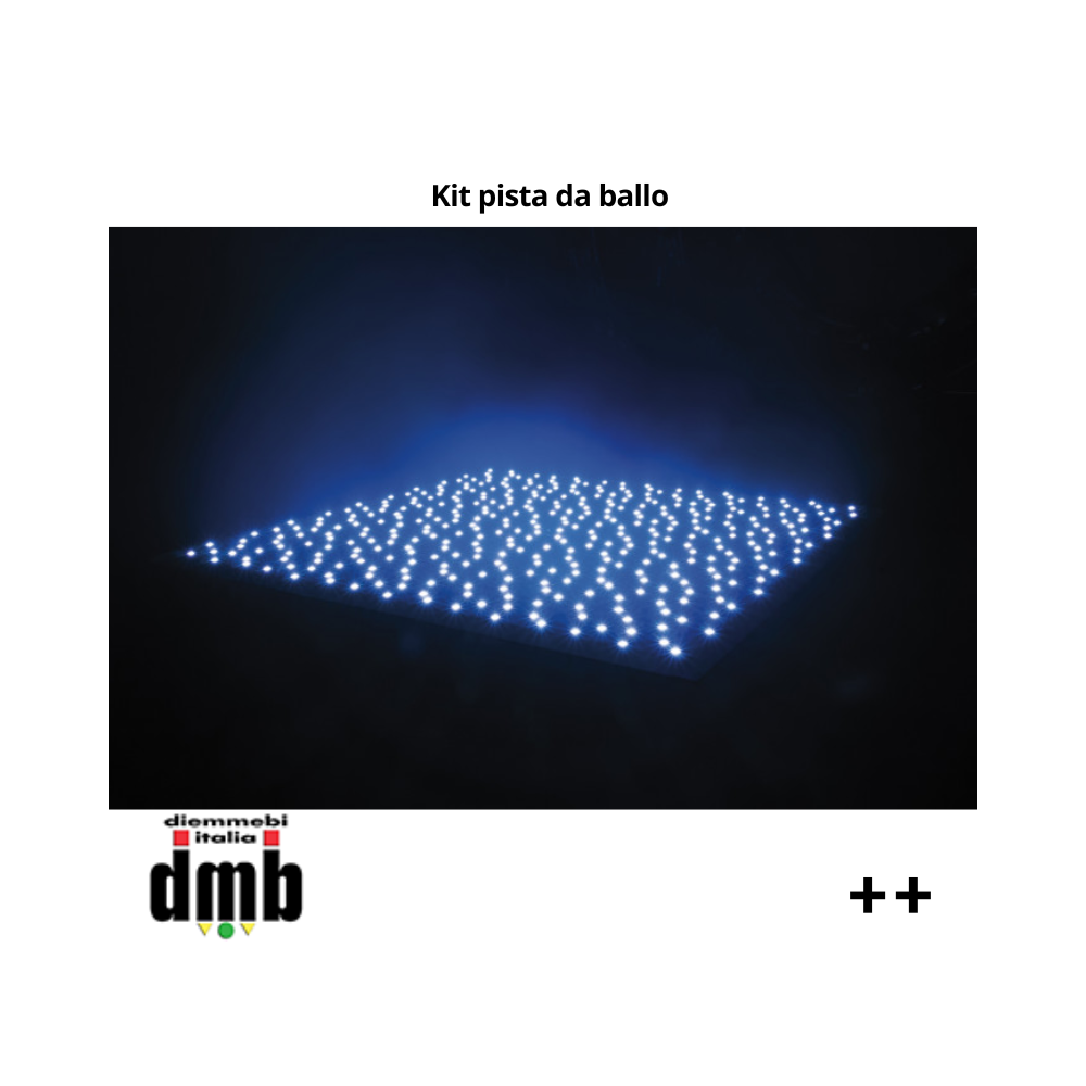 Kit pista da ballo 4,20 x 4,20 a LED cambiacolori