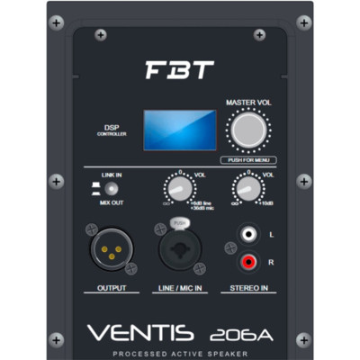 FBT - VENTIS 206A - 40639 - Diffusore cassa acustica attiva biamplificata con DSP 2x6.5" 900W