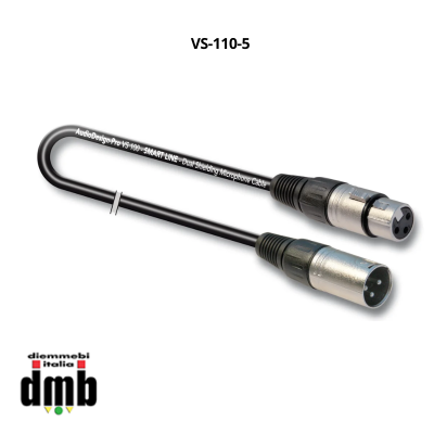 AUDIODESIGN PRO - VS-110-5 - Cavo microfonico SMART Line XLR M/F 5mt