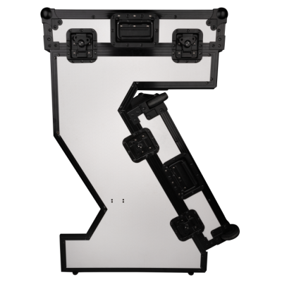 SHOWGEAR - Tavolo portatile Z-Style - Multiuso - Hybrid Flight Case - Bianco - E804002