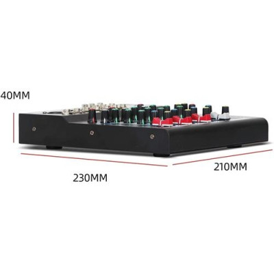 SINEXTESIS - F4-MB - 4-channel MP3 USB BT audio mixer with analog effect