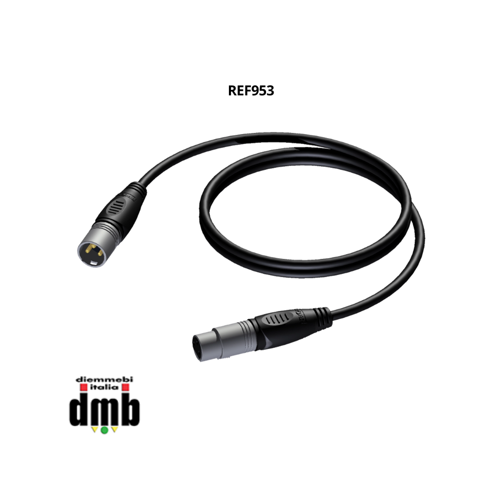 PROCAB - REF953 - cavo XLR maschio - XLR femmina 15 MT