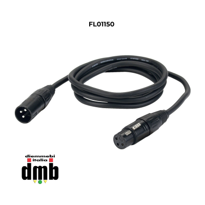 DAP AUDIO - FL0175 - Cavo da 75 cm bal. XLR/M 3 p. XLR/F 3 p.
