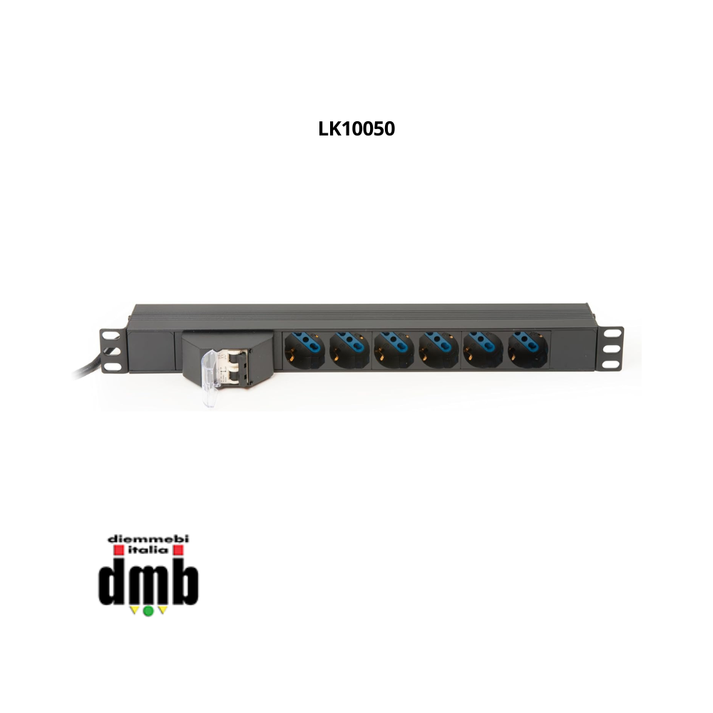 LINK - LK10050 - MULTIPRESA ELETTRICA A RACK 6 POSTI
