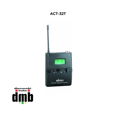 Kit 13 - MIPRO - ACT343+4xACT-32T - Ricevitore quadruplo ACT 72+12 canali UHF + 4 Trasmettitore beltpack