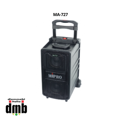 MIPRO - MA-727 - Ampliﬁcazione portatile da 240W a batteria e corrente