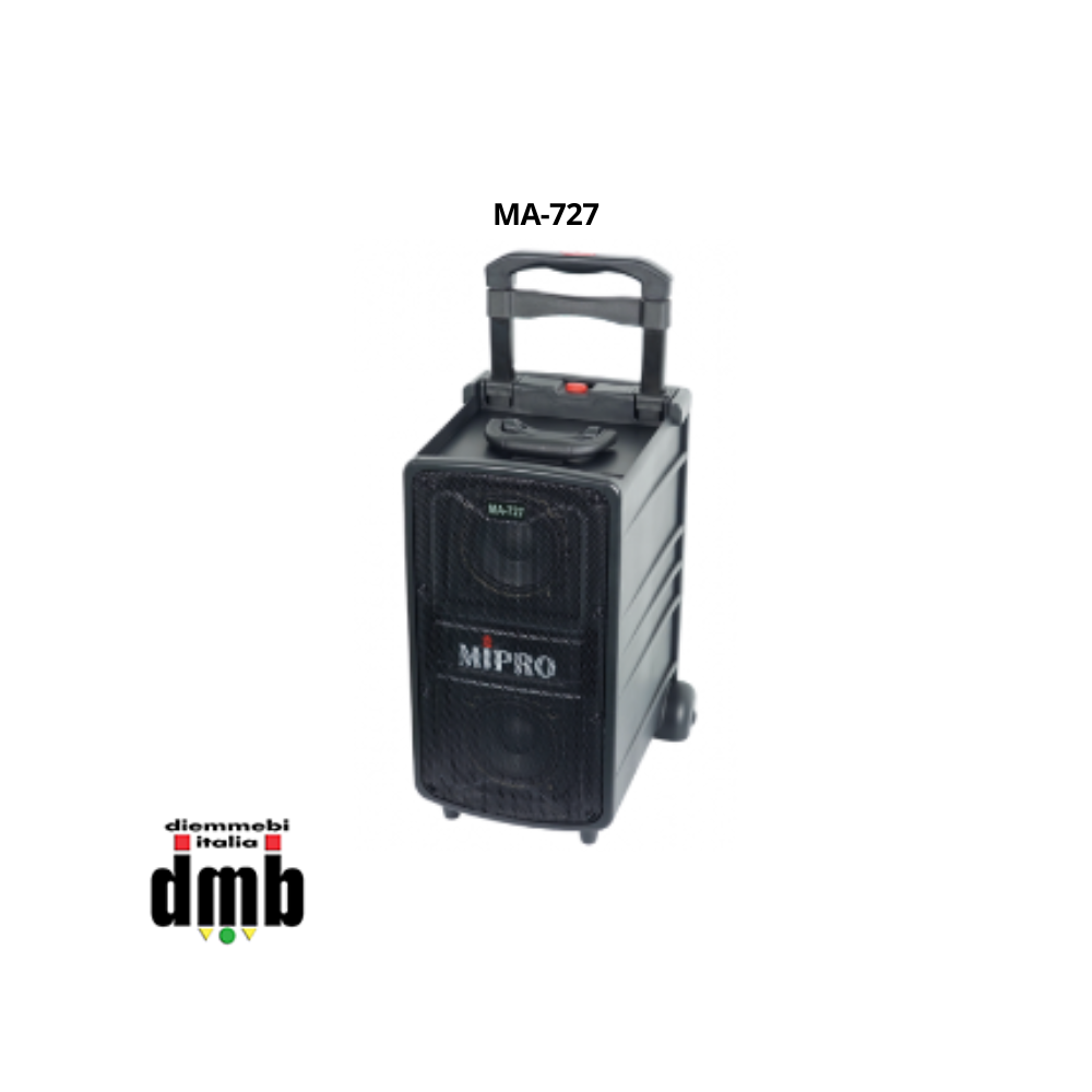 MIPRO - MA-727 - Ampliﬁcazione portatile da 240W a batteria e corrente