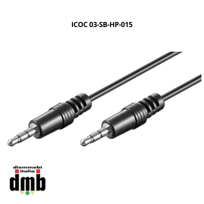 GOOBAY - ICOC 03-SB-HP-015 - Cavo Audio Stereo Jack 3.5 mm M/M 1.5m