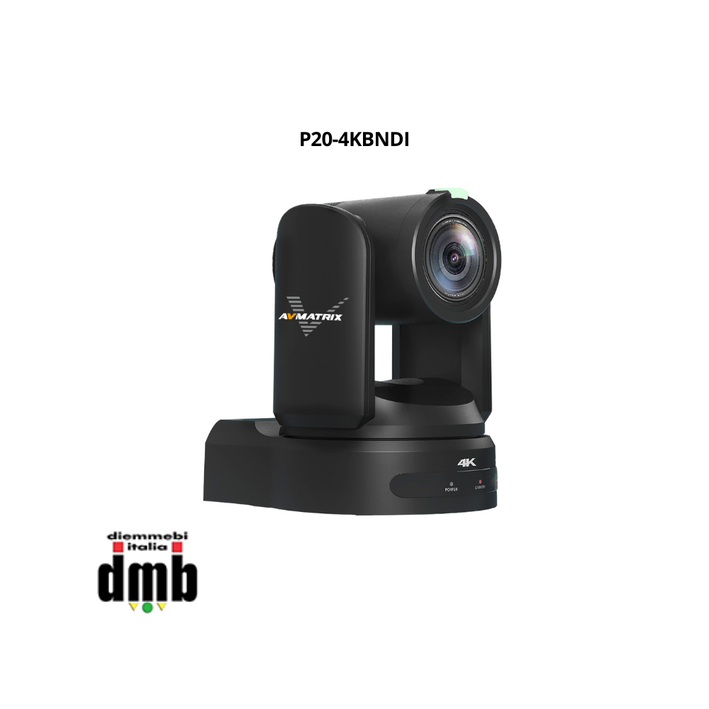 AV Matrix - P20-4KBNDI – Video Camera PTZ 4K 8MPx Zoom 20X - NDI INTEGRATO