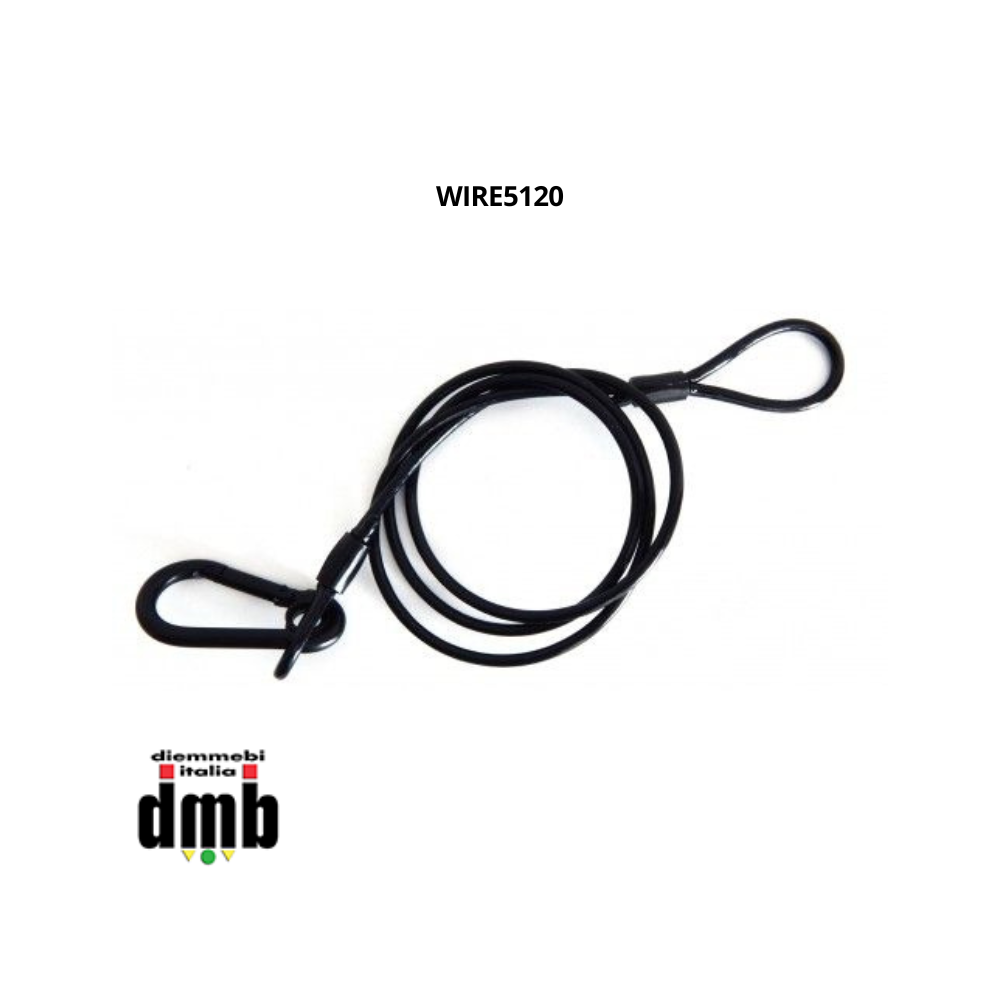 Cobra Pro - WIRE5120 - cavo di sicurezza 120cm/Ø5mm | 120Kg Cobra Pro - WIRE5120 - cavo di sicurezza 120cm/Ø5mm | 120Kg