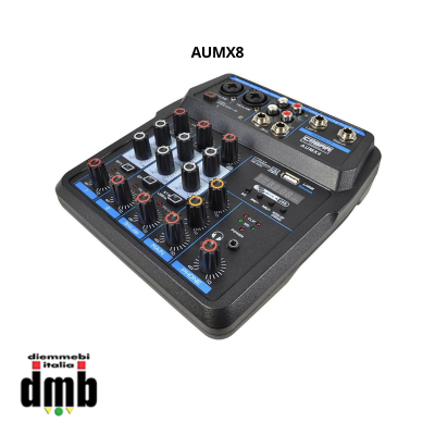 Cobra - AUMX4 - mini mixer 4 canali con Bluetooth e USB