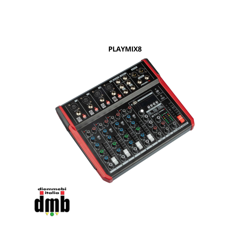 PROEL - PLAYMIX8 - Mixer Compatto 8 canali