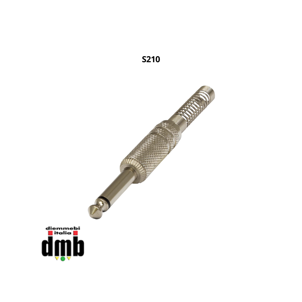 PROEL - S210 - Connettore Mono Jack Maschio 6.3mm in Metallo