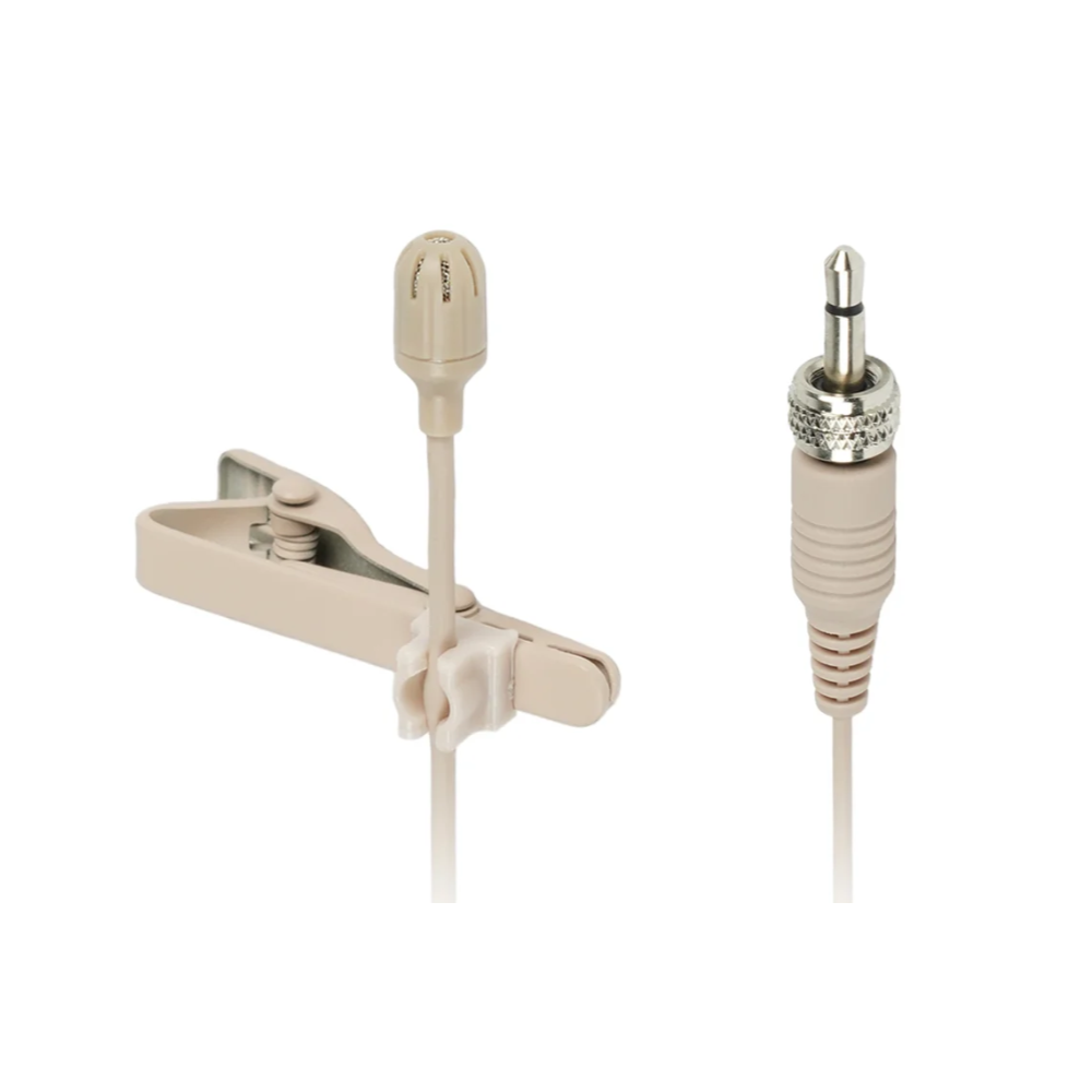 MIPRO - MU-57Ls-SH - Microfono Lavalier Mini Omnidirezionale a Condensatore - Beige - Connettore:TA4F per beltpack Shure