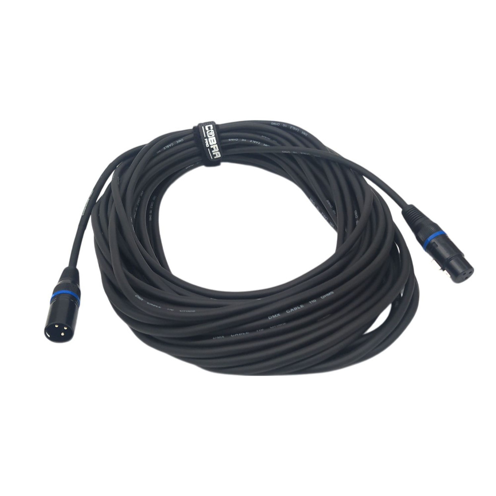 Cobra Pro DMX0-15G - Cavo DMX Professionale 110 Ohm XLR 3-pin | 15m
