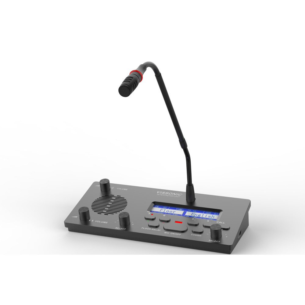 VISSONIC INT-64 - Consolle Interprete Digitale per Traduzione Simultanea | 64 Lingue