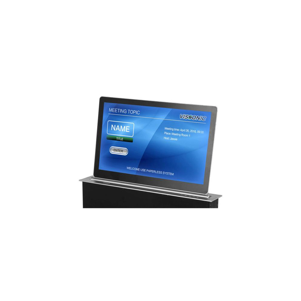 VISSONIC 17LSSC - Monitor Motorizzato a Scomparsa 17,3" | Full HD 1080P | Tilt 10°