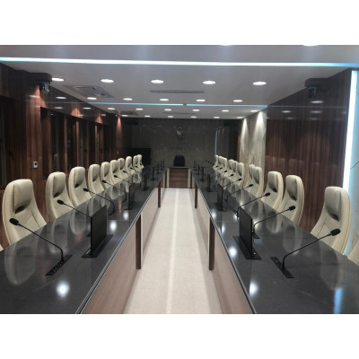 VISSONIC 21LSSC - Monitor Motorizzato a Scomparsa 21,5" | Full HD 1080P | Tilt 10°