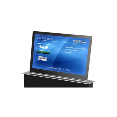 VISSONIC 21LSSC - Monitor Motorizzato a Scomparsa 21,5" | Full HD 1080P | Tilt 10°