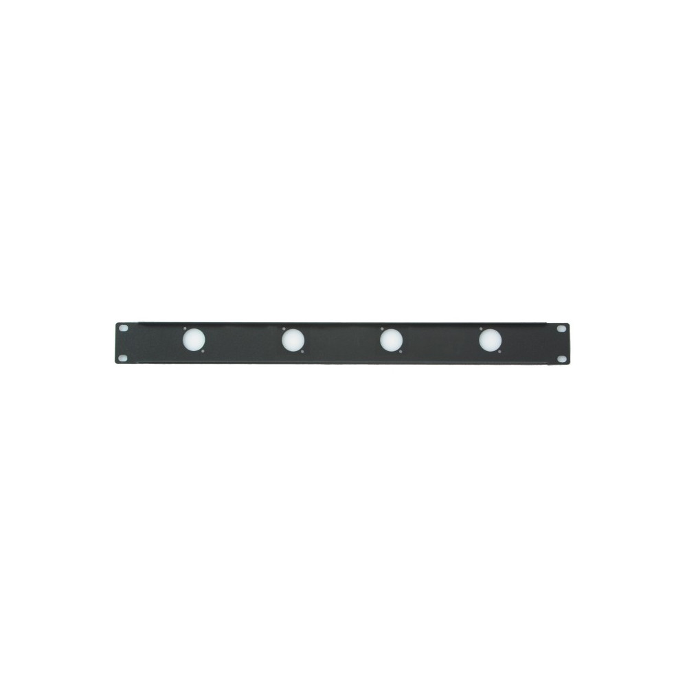 MD ITALY PK4N | Pannello Rack 19" 1U | Preforato per 4 XLR (D-Type)