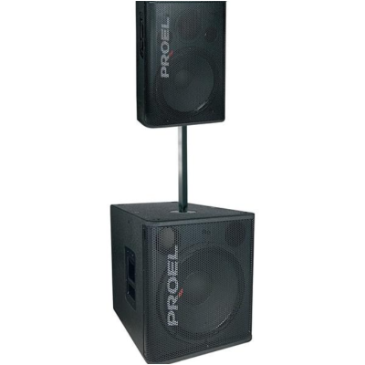 PROEL KP202 | Supporto Distanziatore Cassa-Subwoofer in Acciaio (60 cm)
